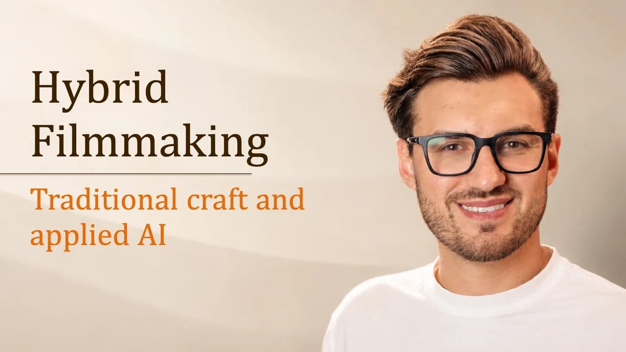 Hybrid Filmmaking: traditional craft and applied AI, with Roan Weigert